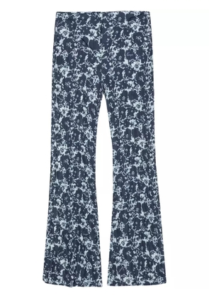 Kenzo Flower Camo flared trousers - Blue