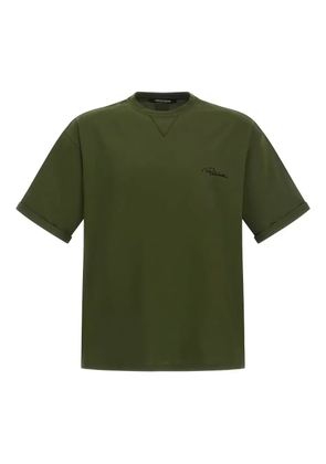 Roberto Cavalli embroidered-logo cotton T-shirt - Green
