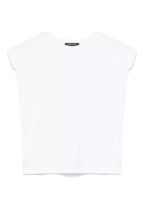 Fabiana Filippi ruffle-detailed T-shirt - White