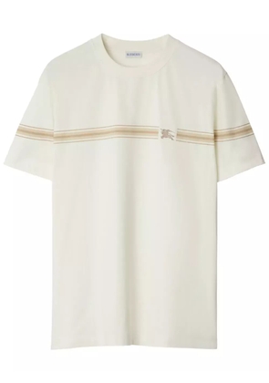 Burberry striped cotton T-shirt - Neutrals