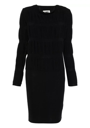 Maison Martin Margiela Pre-Owned circa 2000's ribbed midi dress - Black