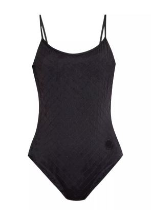 Moncler open-back swimsuit - Black