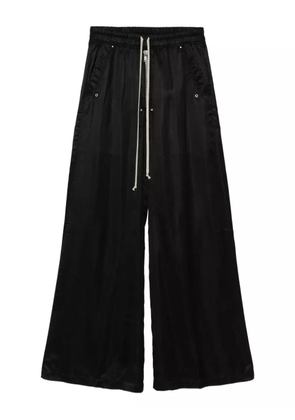 Rick Owens eyelets- detail drawstring trousers - Black