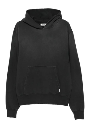 SANDRO pocket-detail cotton hoodie - Black