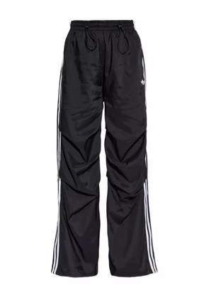adidas three-stripe drawstring trousers - Black