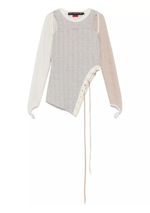 Andersson Bell braids cut-out top - Grey