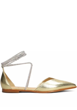 CARRANO metallic ballerina shoes - Gold