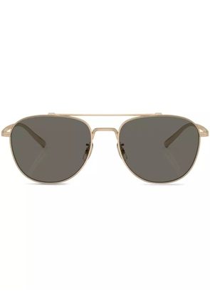 Oliver Peoples Rivetti pilot-frame sunglasses - Gold