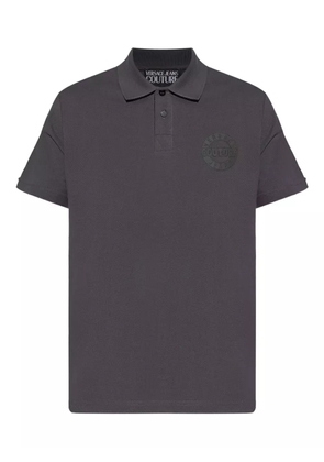 Versace Jeans Couture logo cotton polo shirt - Grey