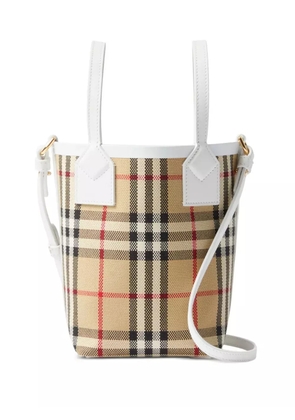 Burberry mini London Vintage-check tote - Neutrals