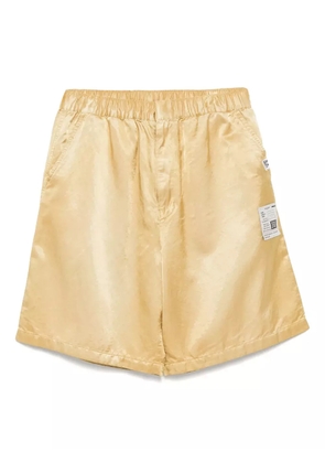 Maison MIHARA YASUHIRO logo-patch shorts - Metallic