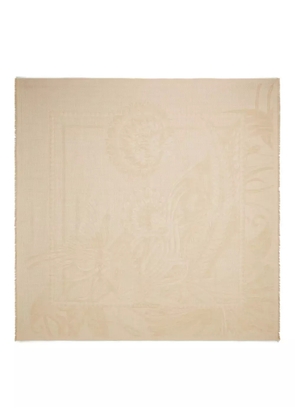 Ferragamo jacquard square scarf - Neutrals