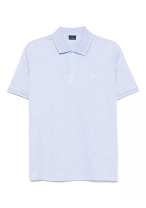 Paul & Shark logo-patch polo shirt - Blue