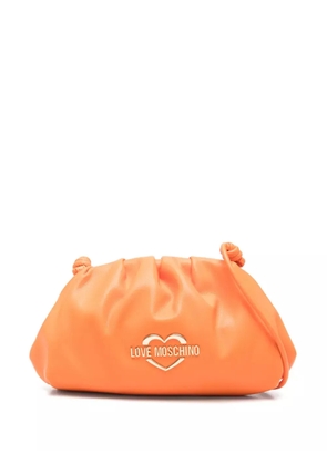 Love Moschino logo-lettering cross body bag - Orange
