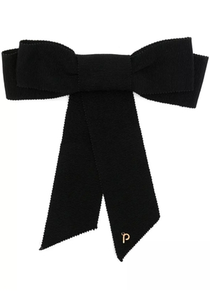 Parlor bow-detail hair clip - Black