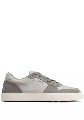 Tod's panelled suede sneakers - Grey