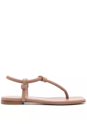 Gianvito Rossi leather flip-flops - Neutrals