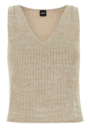 BOSS mélange-effect top - Neutrals