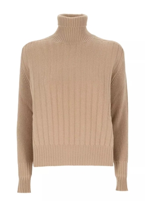 Purotatto roll-neck jumper - Neutrals