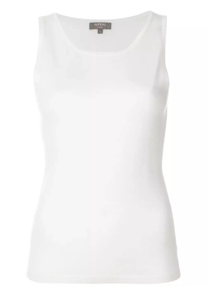 N.Peal fine-knit tank top - White