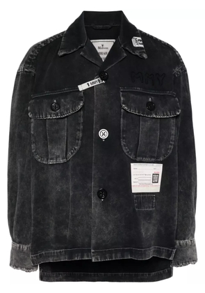 Maison MIHARA YASUHIRO faded-effect denim shirt - Black