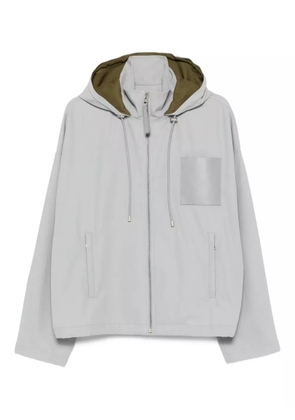 LOEWE hooded cotton jacket - Grey