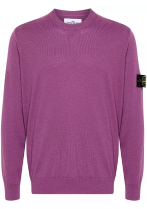 Stone Island Compass-badge sweater - Purple