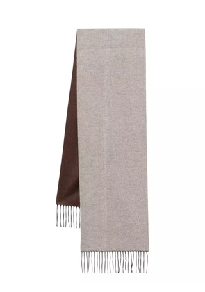 D4.0 logo-patch scarf - Brown