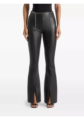 Manière De Voir Ninon split-leg flared trousers - Black