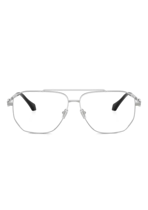 Versace Eyewear geometric-frame glasses - Silver