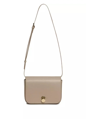 Fabiana Filippi circular-fastening leather shoulder bag - Grey