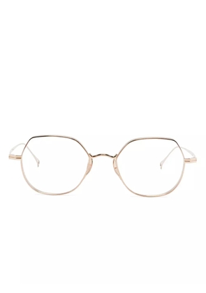 Kame Mannen geometric-frame glasses - Gold
