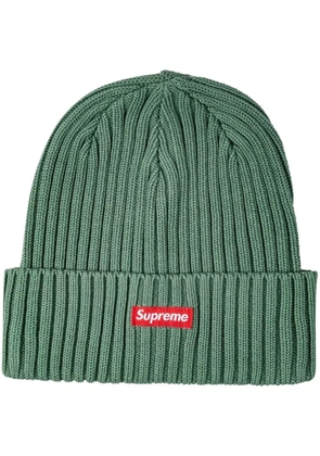 Supreme Overdyed ribbed-knit beanie - Green