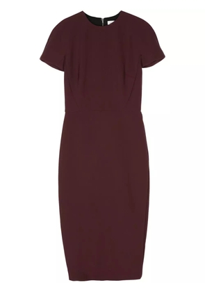 Victoria Beckham wool-crepe midi dress - Purple
