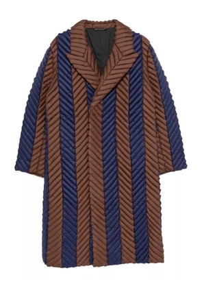 RAXXY herringbone-quilted coat - Blue