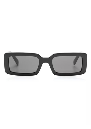 Dolce & Gabbana Eyewear logo-print rectangle-frame sunglasses - Black