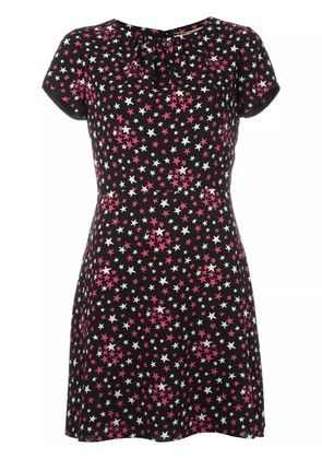 Saint Laurent star-print shift dress - Black