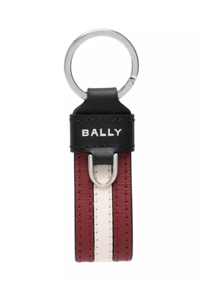 Bally logo-print leather keyring - Red