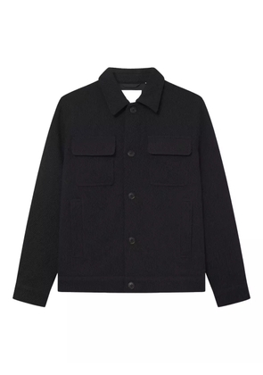Les Deux Nash twill shirt jacket - Black