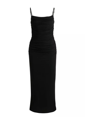 HUGO ruched-detail dress - Black