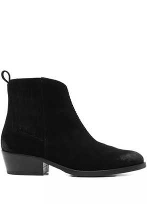 curiositè 40mm pointed-toe suede ankle boots - Black