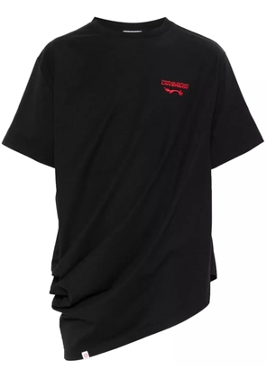 Charles Jeffrey Loverboy Topsy Turvy T-shirt - KNITTED BLACK