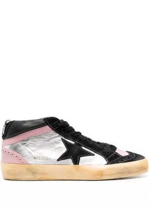 Golden Goose Mid Star WMNS 'Black Silver Pink' sneakers