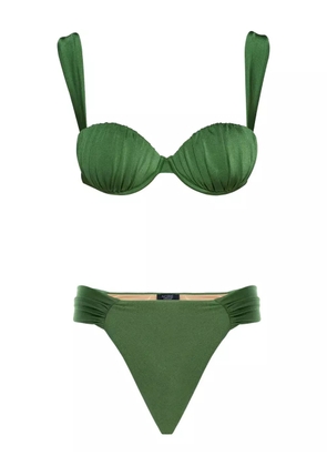 Noire Swimwear ruched balconette bikini - Green