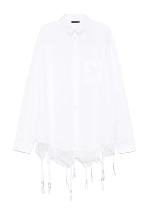 Balenciaga lace-trim shirt - White