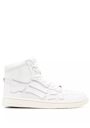 AMIRI Skel appliqué leather high-top sneakers - White