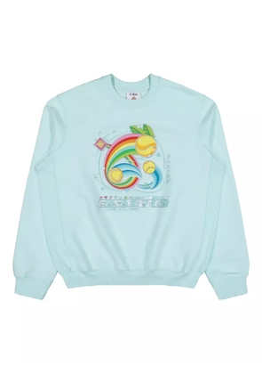 Casablanca Manga Tennis Ball sweatshirt - Blue