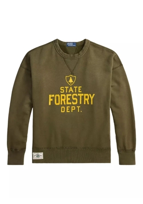 Polo Ralph Lauren embroidered-logo fleece sweatshirt - Green