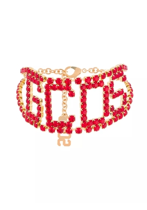 GCDS logo chocker necklace - Red