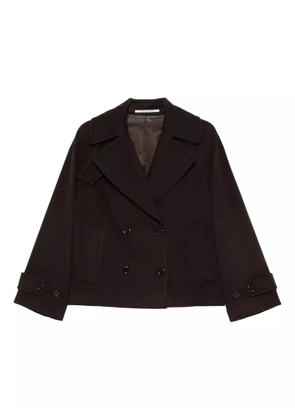 Tagliatore notched double-breasted jacket - Brown